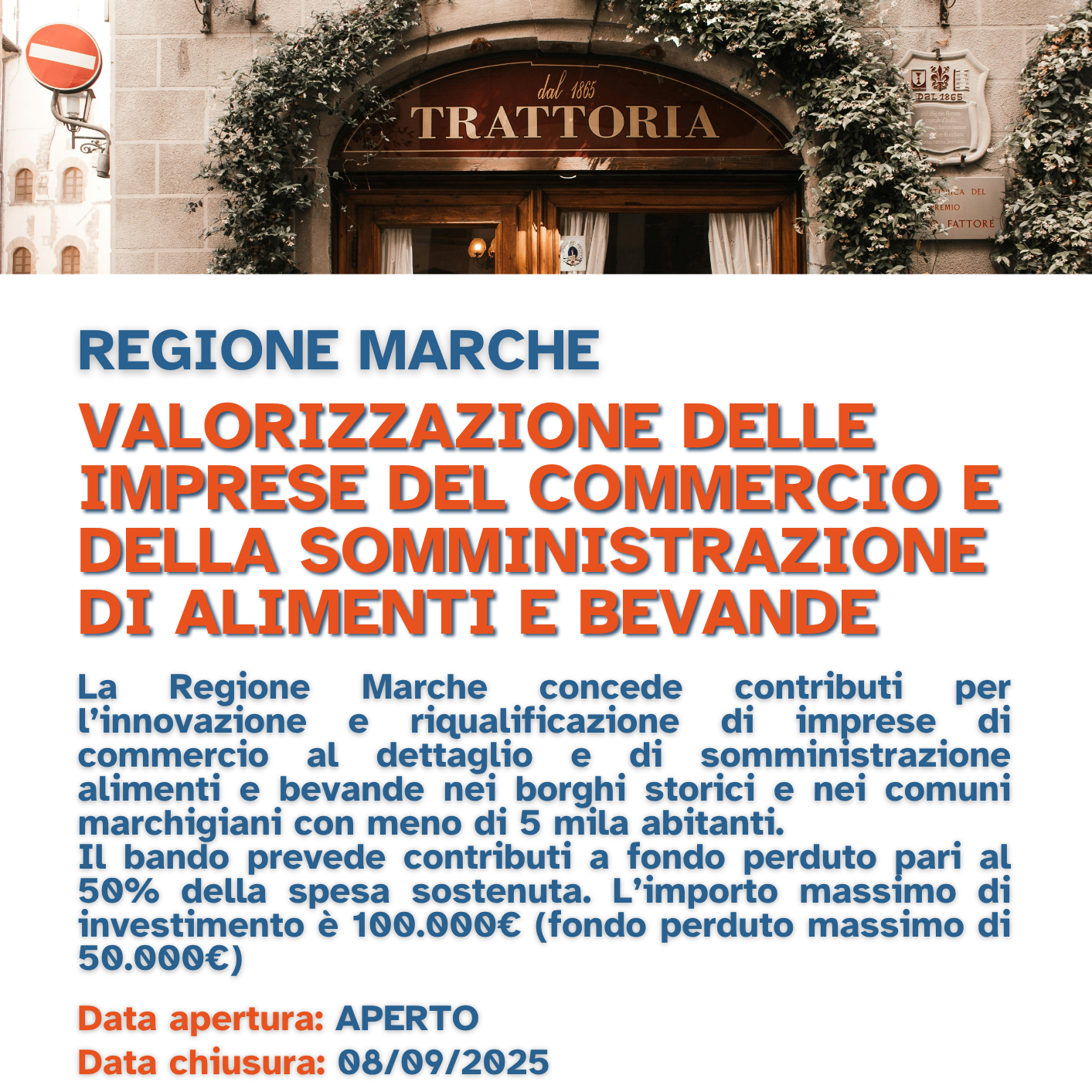 valorizzazione delle imprese del commercio e della somministrazione di alimenti e bevande